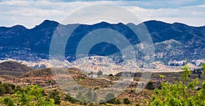 Landscape view of Barinas near Murcia in Spain