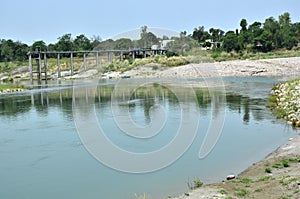 Landscape View of Beas River Nadaun Himachal Pradesh India No. 103 photo