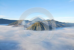 Landscape view of Bromo mountain