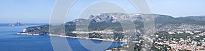 Landscape view of the Calanques National Park