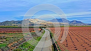 Landscape view at Canada De La Lena, Murcia region in Spain