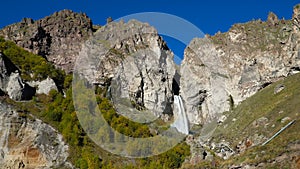 Landscape view of Caucasus mountains