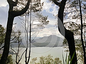 Landscape view of clear sky with calm sea water