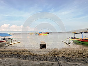 Landscape view of clear sky with calm sea water