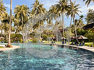 Landscape view of clear sky with calm sea water