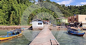 Landscape view of clear sky with calm sea water