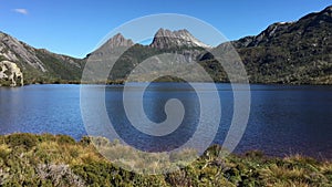 Landscape view of Cradle Mountain-Lake St Clair National Park Tasmania Australia