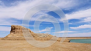 Landscape view of Dachaidan Wusute Water Yadan Geological park in Qinghai China