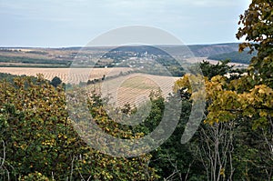 Landscape view of early autumn season_12