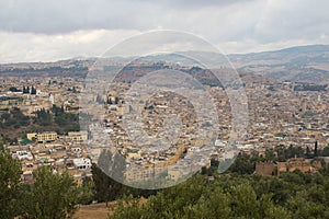 Landscape view of Fez, Morocco