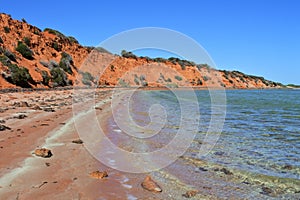 Landscape view of Francois peron national park peninsula Western Australia