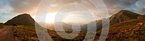 Landscape view of Franschoek valley