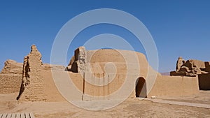 Landscape view of Gaochang Ruins inTurpan Xinjiang Province China