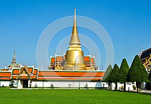 Landscape view of Grand palace, Temple of the Emerald Buddha