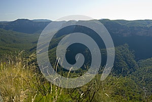 Landscape view of the Grose Valley, NSW, Australia