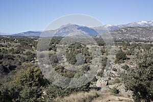 Landscape View of Guadarrama Mountain Range; Madrid