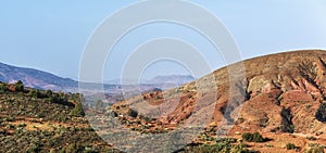 Landscape view of high Atlas Mountains, Morocco