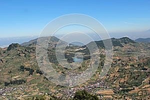 landscape view on high montain