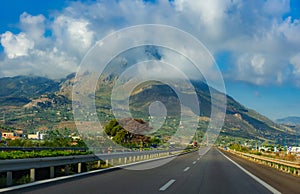 Sciara mountain on Sicily island, Italy photo