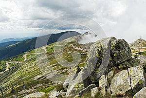 Landscape view on hill Chopok, Low Tatras, Slovakia