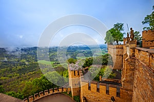 The landscape view and inner yard of Hohenzollern photo