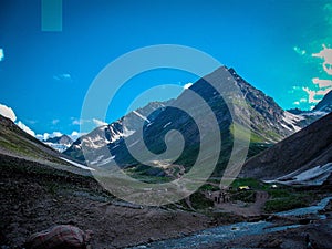 Landscape view in Kashmir, Kashmir Landscape view, big mountains in kashmir photo