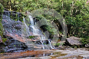 Landscape view of Katoomba Cascades Blue Mountains New South Wa