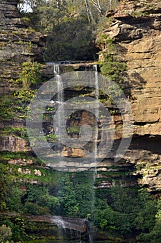 Landscape view of Katoomba Falls Blue Mountains New South Wales photo