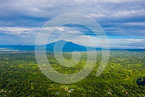 Landscape view of Kilimanjaro mountain in Tanzania