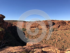 Landscape view at Kings Canyon, Australia Outback