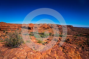 Landscape view at Kings Canyon, Australia Outback