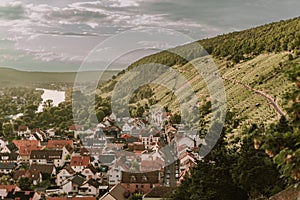 Landscape view in Klingenberg, Germany