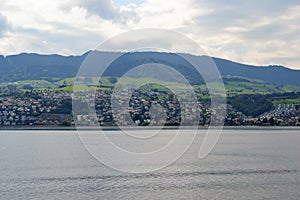 Landscape view from Lake Zurich