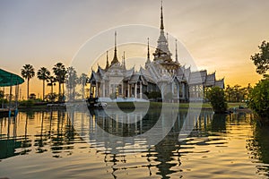 Landscape view Landmark of Nakhon ratchasima Temple at Wat Non Kum in Amphoe Sikhiu, Thailand photo