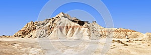 Landscape view of Las Bardenas Reales park