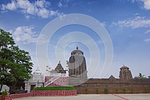 Landscape View at the Lingaraja Temple Complex in Bhubaneswar - India, Odisha