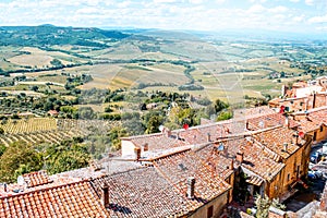 Landscape view in Montepulciano