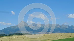 Landscape view of mountain High Tatras, Slovakia