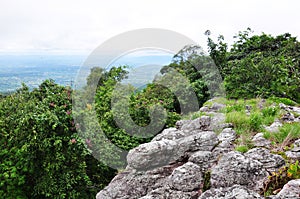 Landscape view on mountain phu hin rong kla phitsanulok