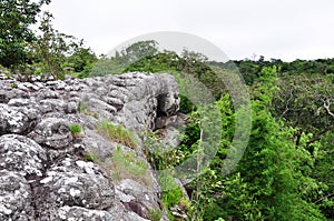 Landscape view on mountain phu hin rong kla phitsanulok