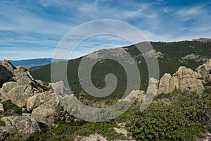 landscape, view, mountains, spring, nature, plants, spain, green