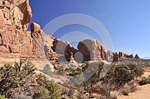 Sandstones in Arches National Park, Utah, USA photo