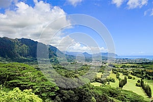 Landscape View from Nuuanu Pali Lookout