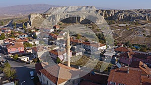 Landscape view of old town Goreme at Cappadocia, Turkey.