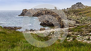 Landscape view at Ouessant Island Brittany France