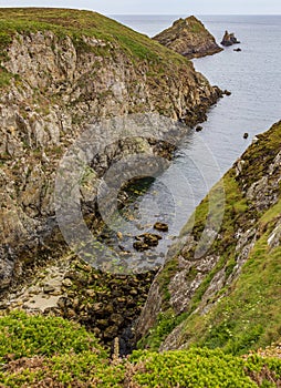 Landscape view at Ouessant Island Brittany France