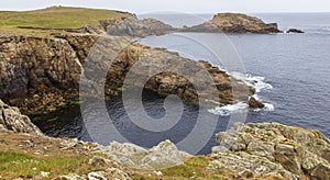 Landscape view at Ouessant Island Brittany France