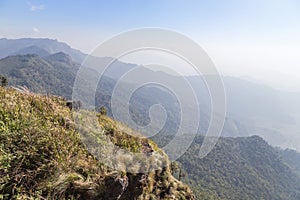Landscape view of Phu Chi Fa mountain national park at Chiang Rai, Thailand