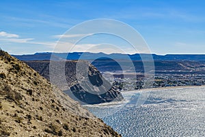 Landscape View from Punta del Marquez Viewpoint, Chubut, Argentina photo