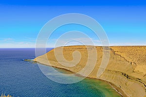 Landscape View from Punta del Marquez Viewpoint, Chubut, Argentina